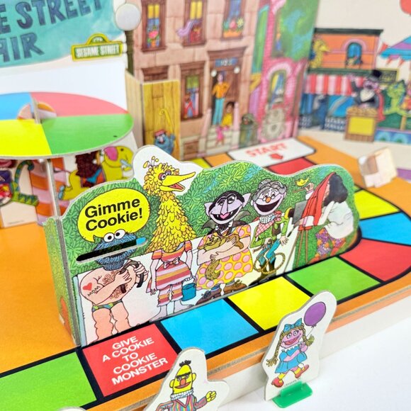 Vintage Sesame Street Fair Game 1976 Board Game Muppets Mostly Complete Plays - Picture 5 of 9